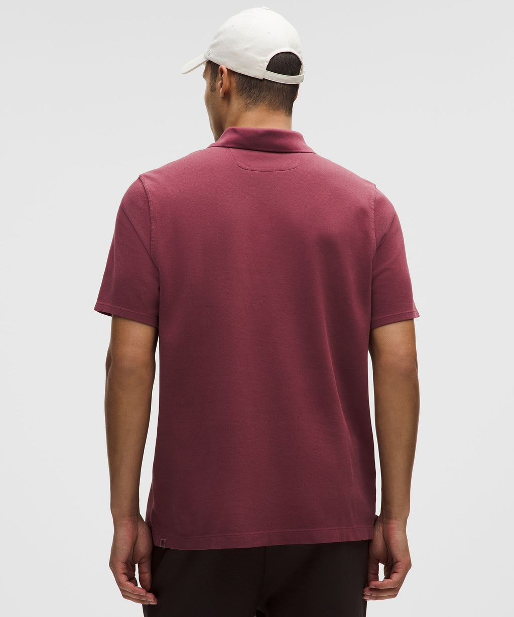 Cotton-Blend Pique Short-Sleeve Polo Shirt