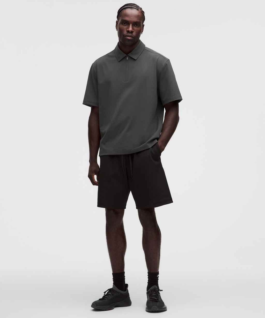 Daydrift Oversized Zip-Neck Polo Shirt