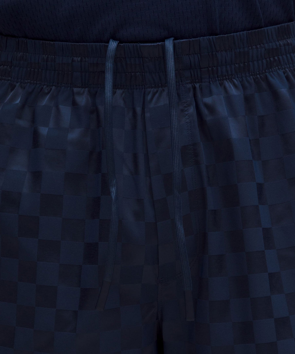 Checkerboard Satin Linerless Gym Short 7"