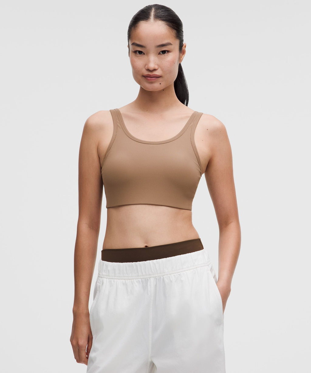 Nulu Ribbed Scoop-Neck BraLight Support, B/C Cup