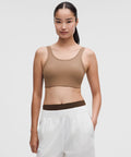 Nulu Ribbed Scoop-Neck BraLight Support, B/C Cup