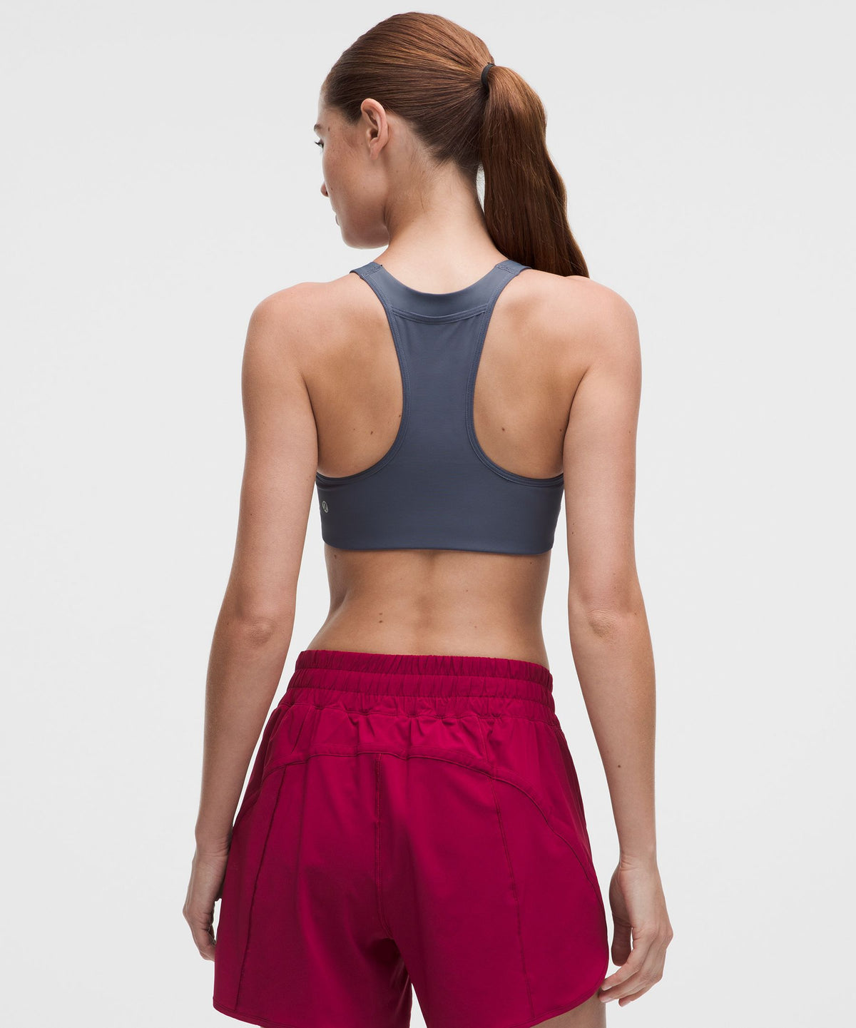Back Pocket Racerback Run BraMedium Support, B/C Cup