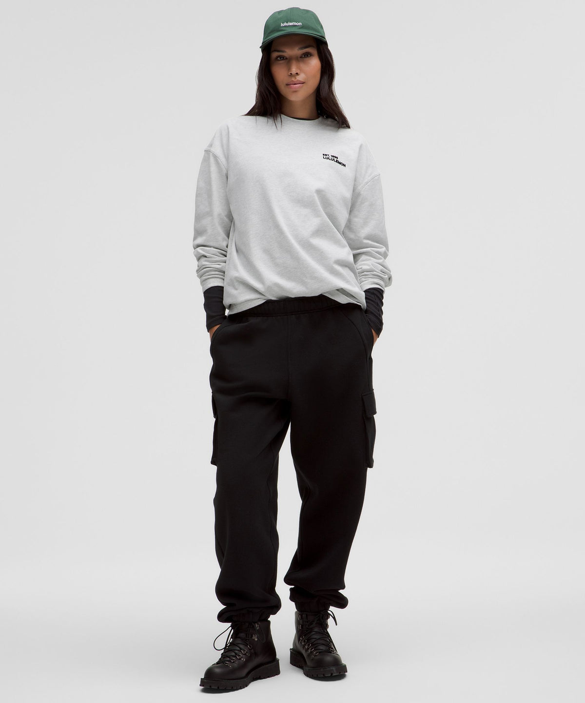 Heavyweight Cotton Crewneck Long-Sleeve Shirt