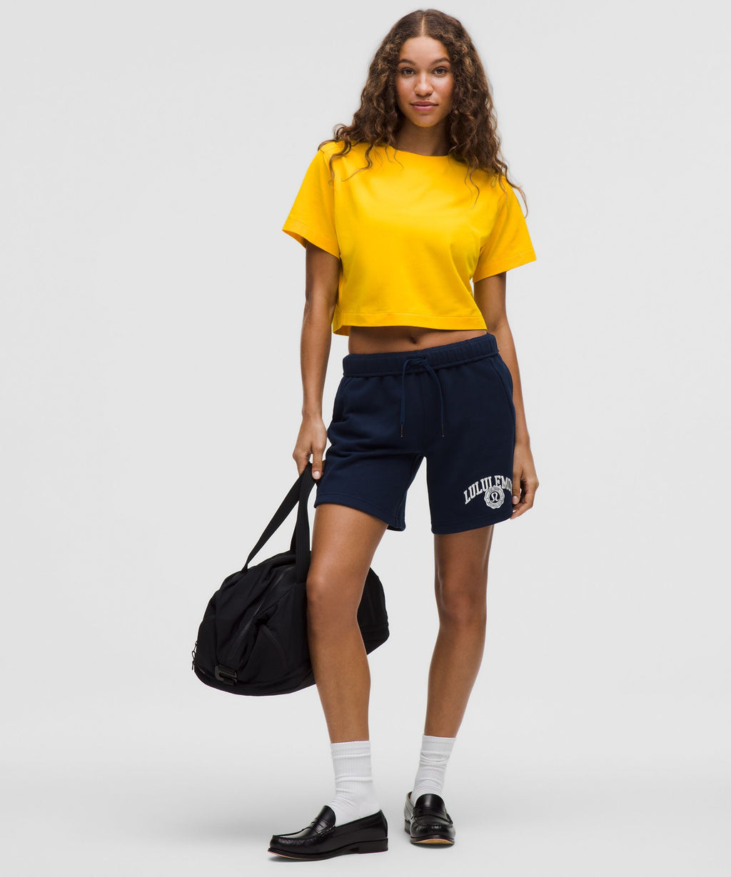 All Yours Organic Cotton-Blend Cropped T-Shirt