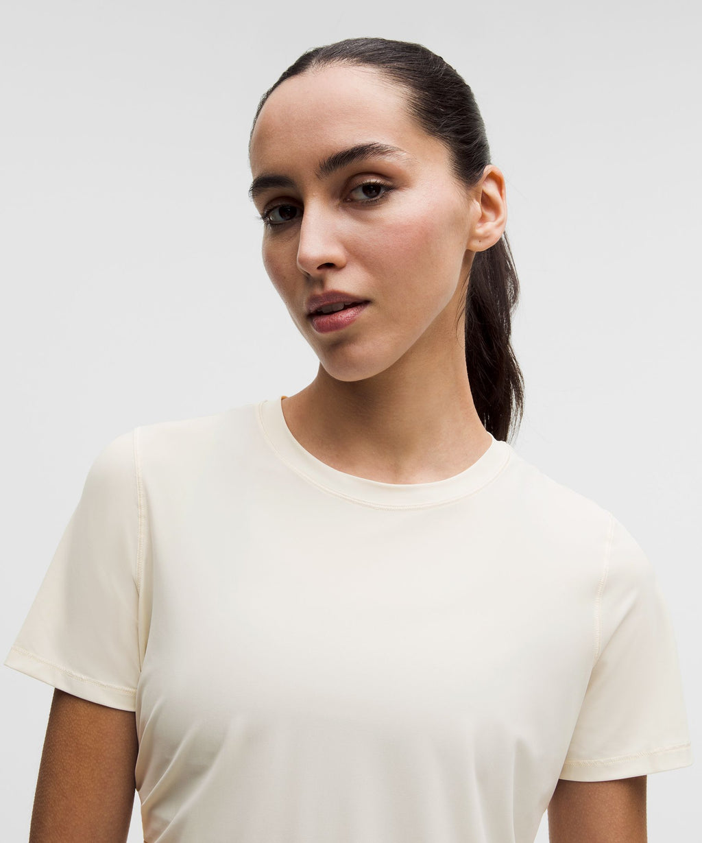 Side-Ruched Running Short-Sleeve Shirt