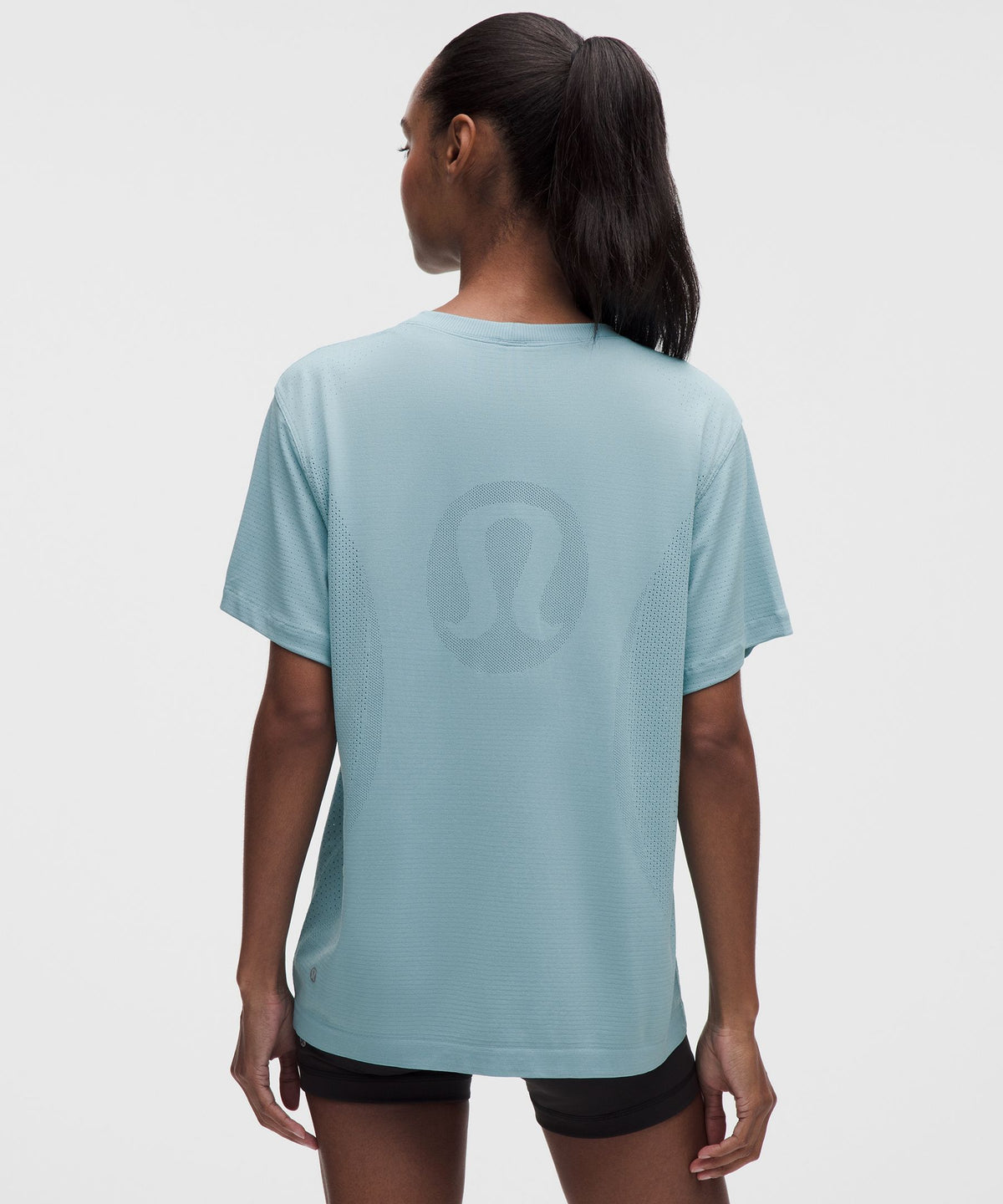 Swiftly Relaxed Short-Sleeve Shirt Hip LengthLogo