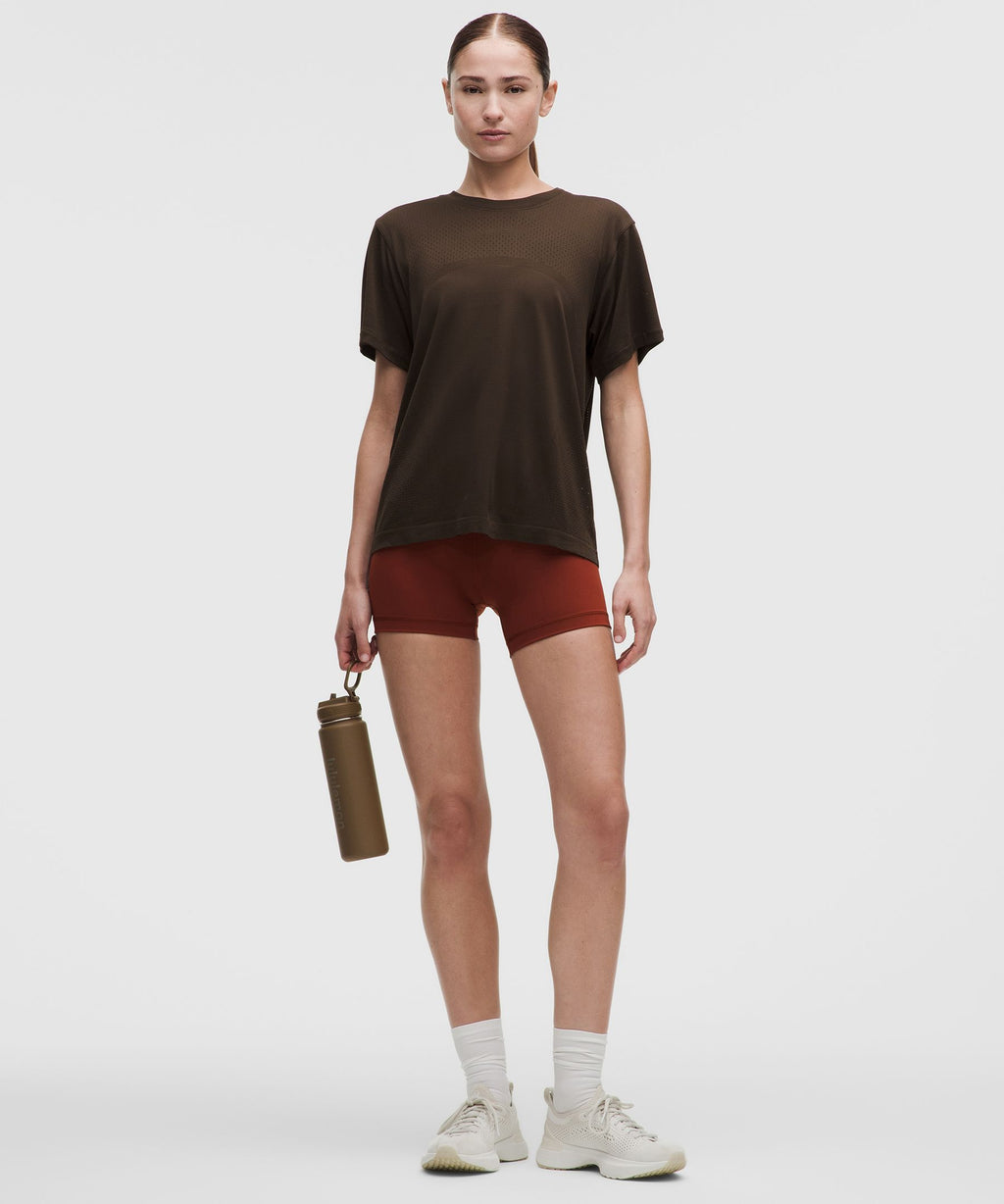 Swiftly Relaxed Short-Sleeve Shirt Hip LengthLogo