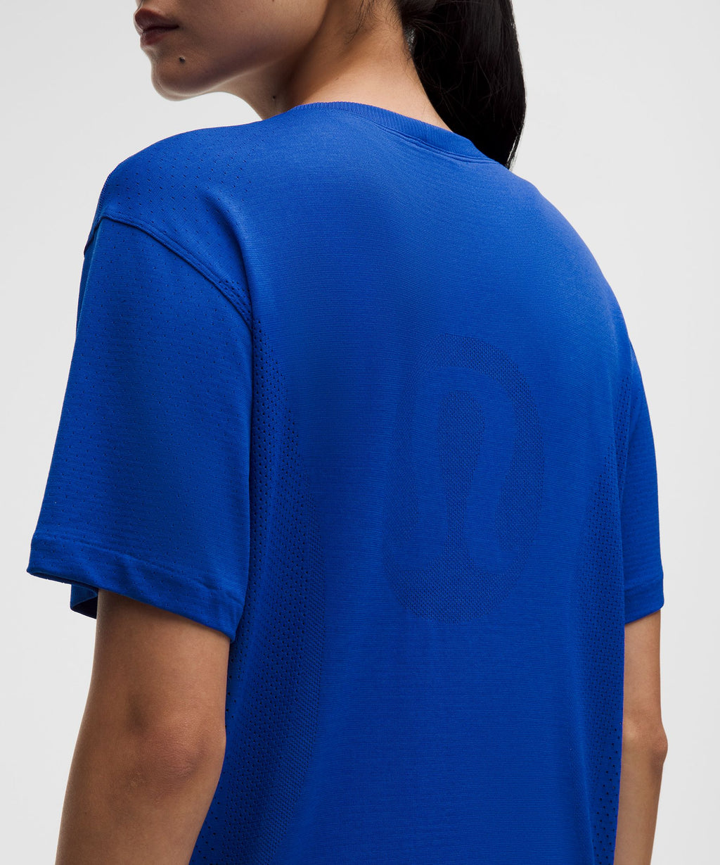 Swiftly Relaxed Short-Sleeve Shirt Hip LengthLogo