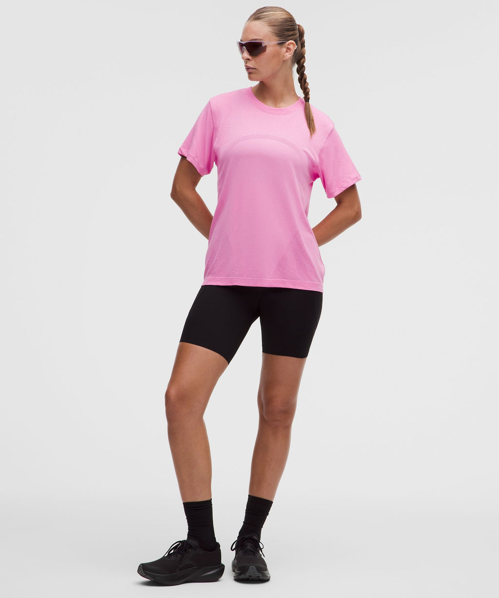 Swiftly Relaxed Short-Sleeve Shirt Hip LengthLogo