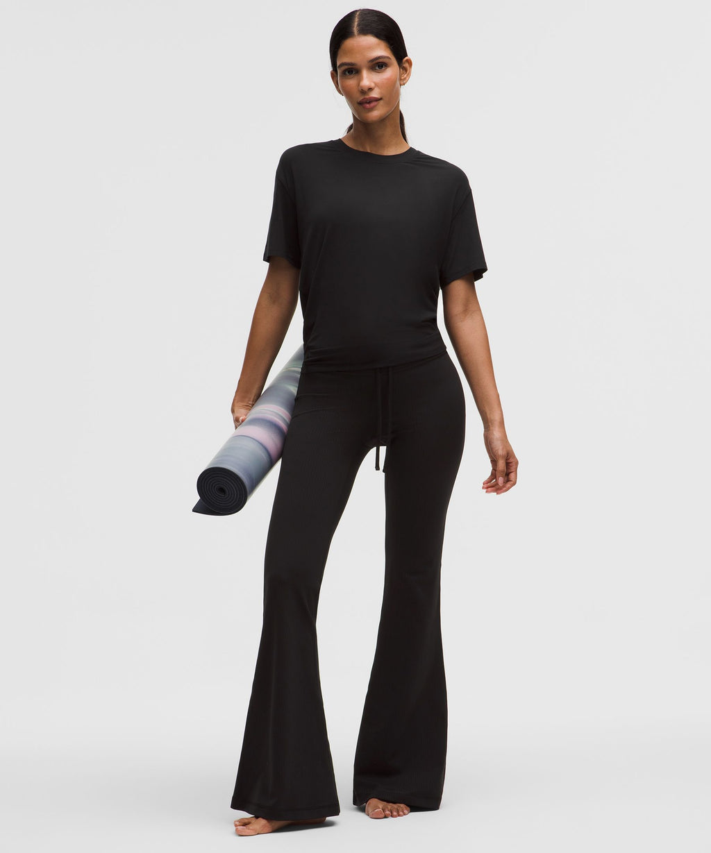 SilkyAppeal Tie-Back Short-Sleeve Shirt