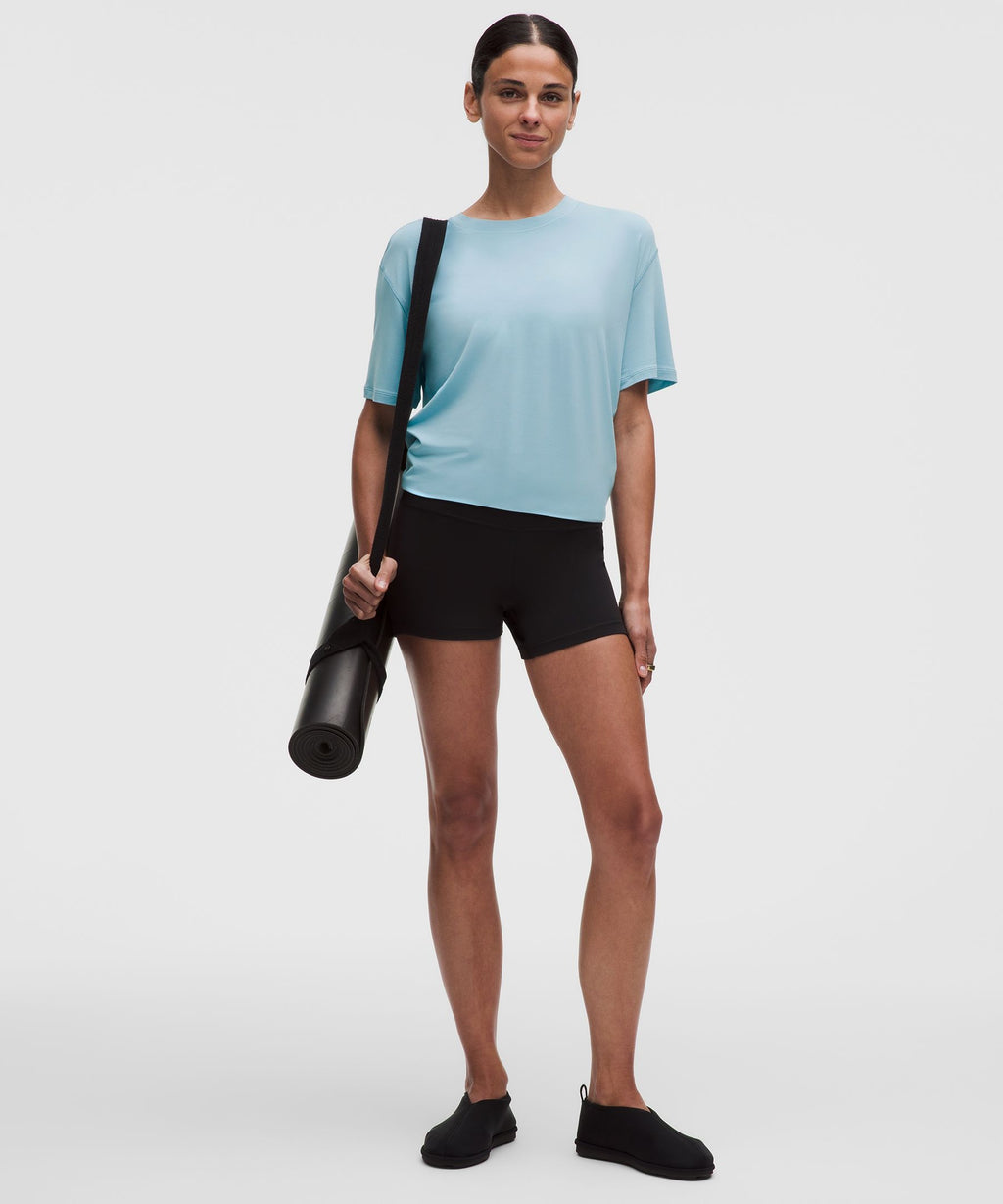 SilkyAppeal Tie-Back Short-Sleeve Shirt