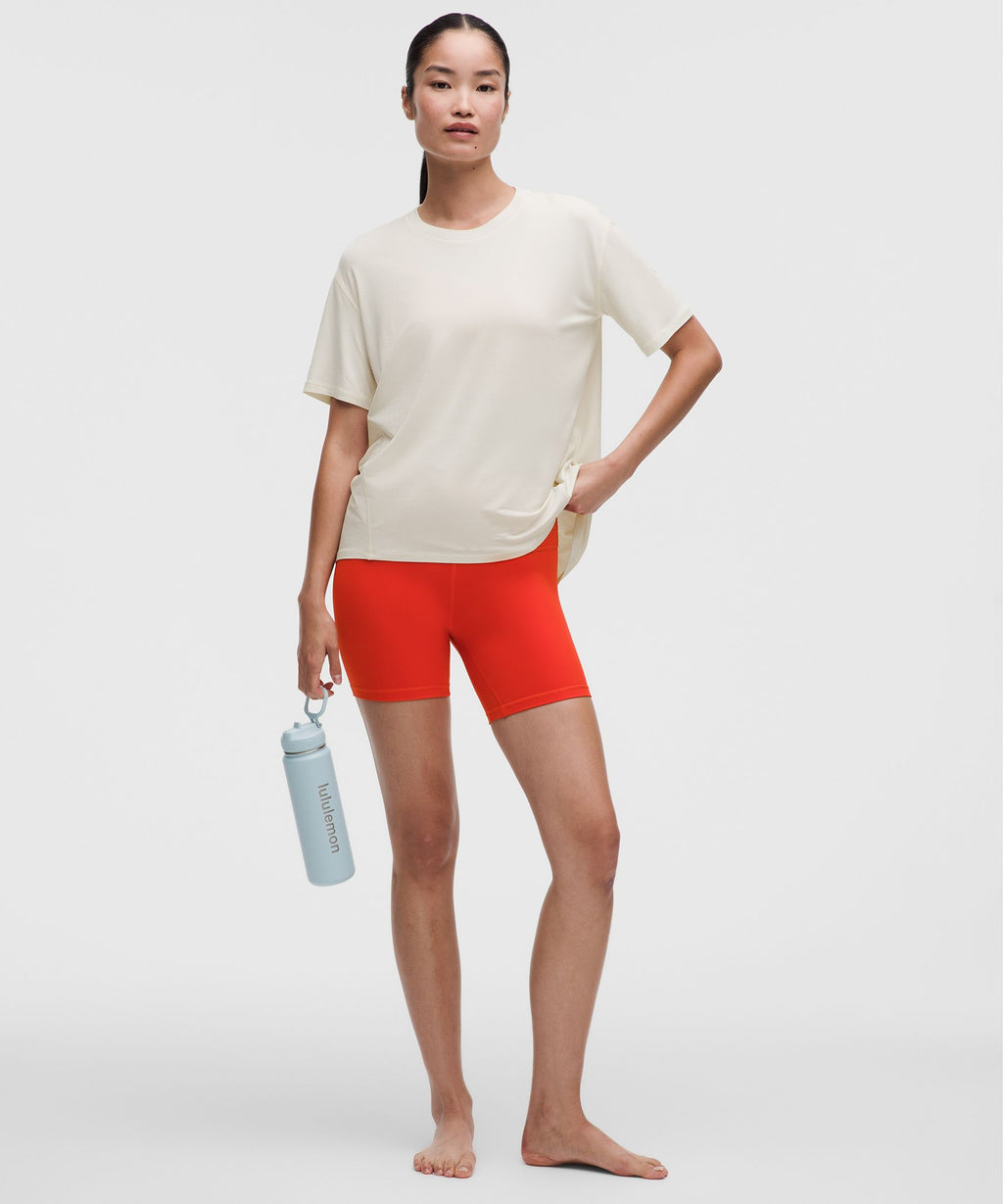 SilkyAppeal Tie-Back Short-Sleeve Shirt