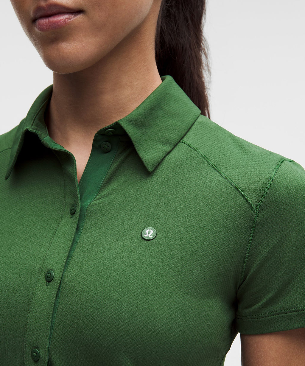 Quick-Dry Short-Sleeve Polo Shirt Straight HemLogo