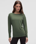 SilkyAppeal Hip-Length Long-Sleeve Shirt