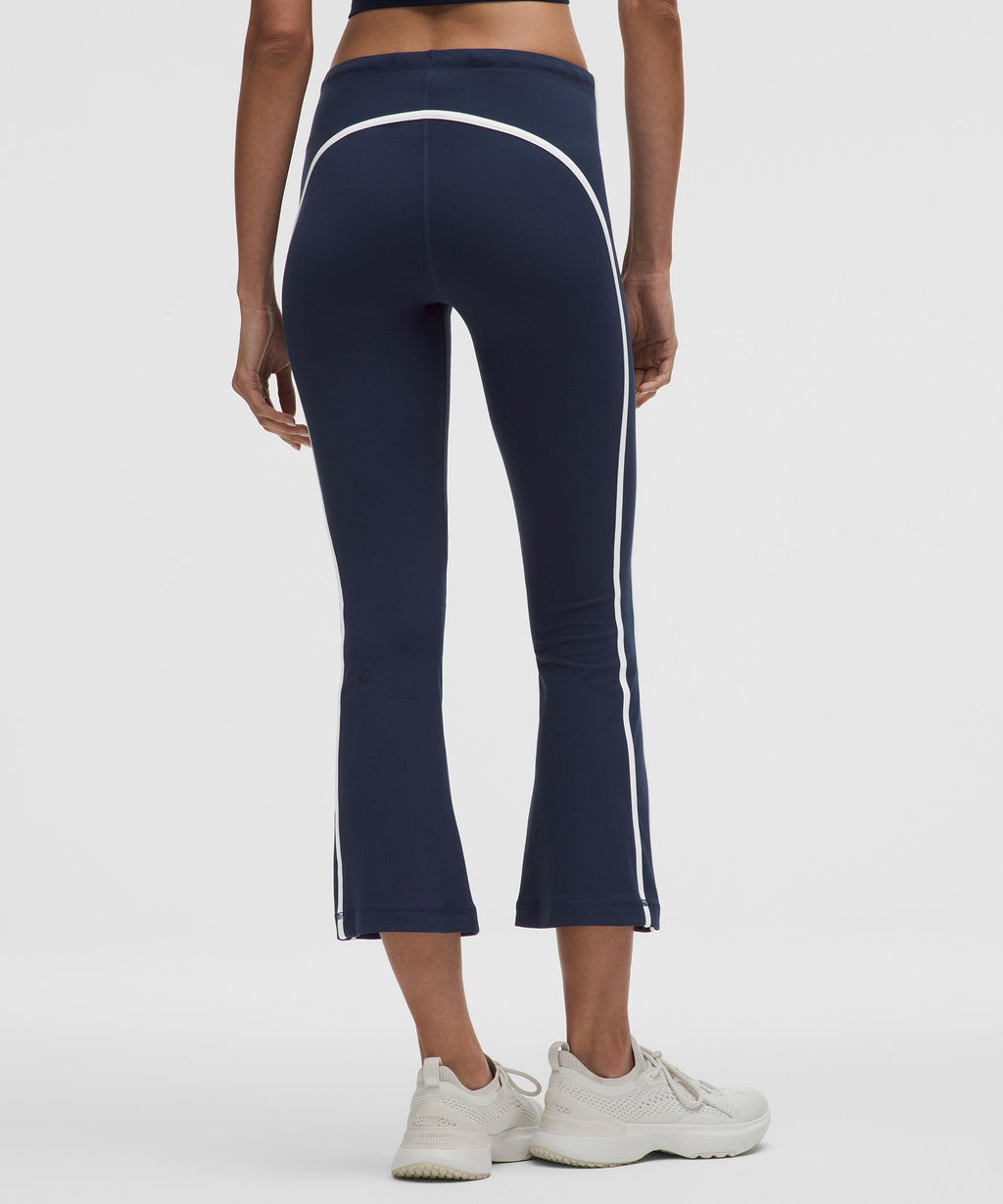 Nulu Sporty Trim Mid-Rise Flared Pant