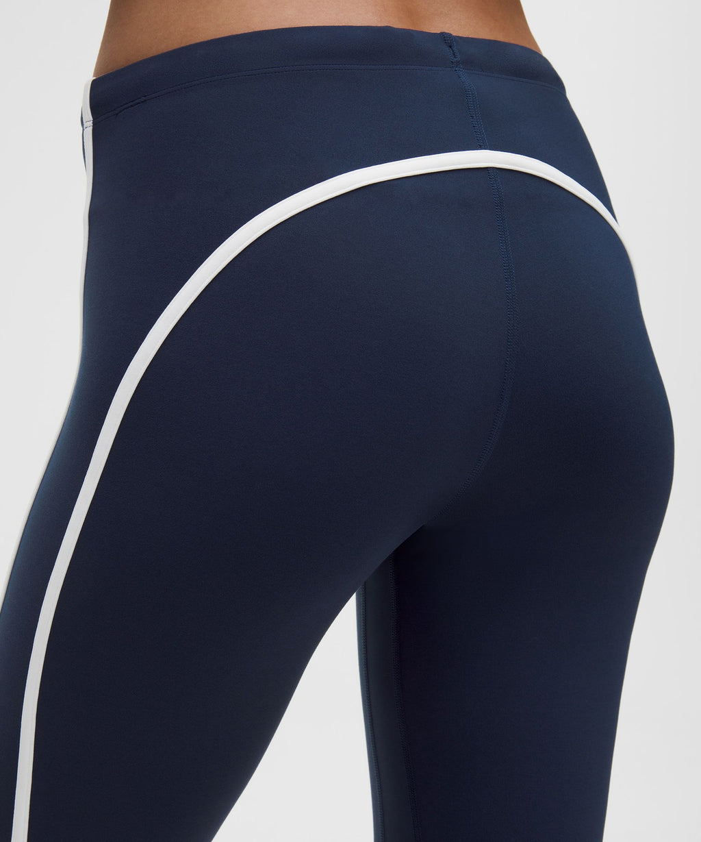 Nulu Sporty Trim Mid-Rise Flared Pant