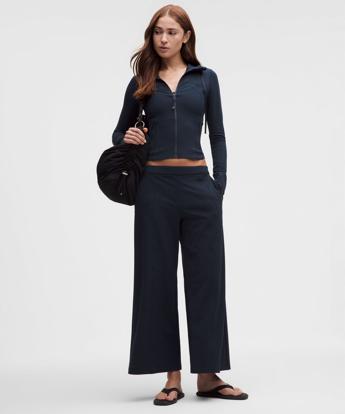 Daydrift Mid-Rise Cropped Wide-Leg TrouserShort