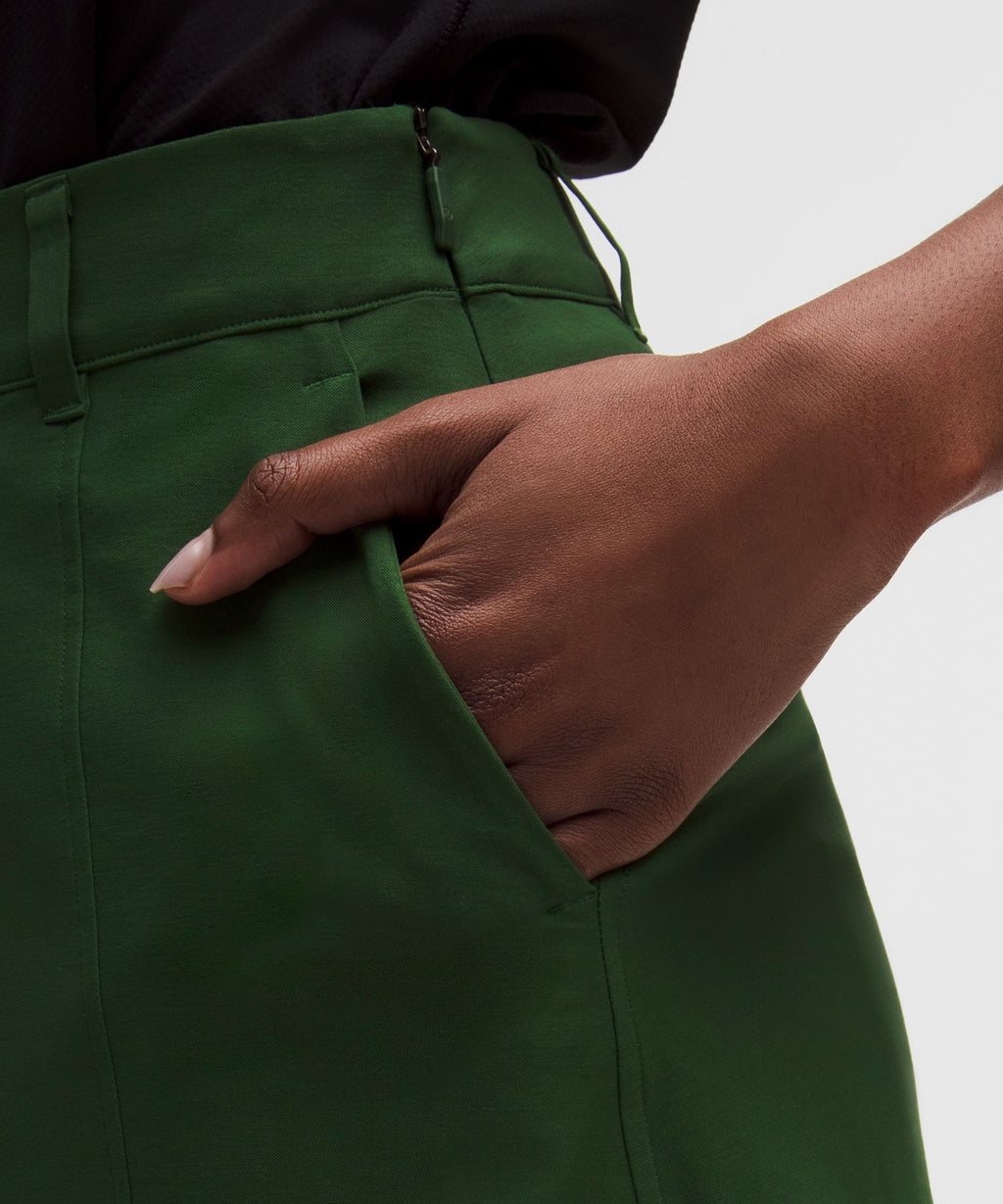 Stretch Twill Front Pleat Golf SkirtEmbroidered Logo