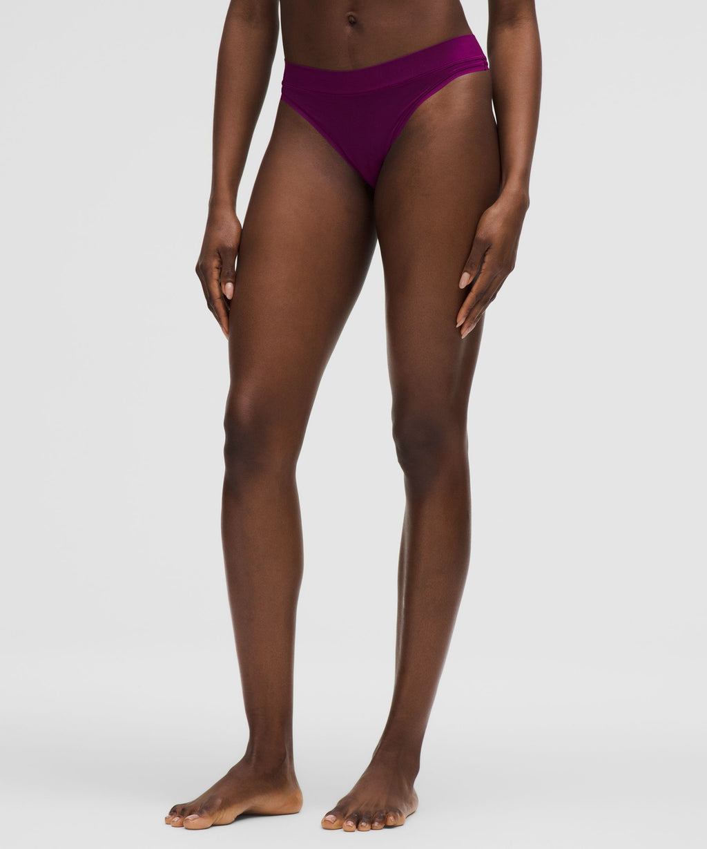 UnderEase Mid-Rise Thong Underwear3 Pack